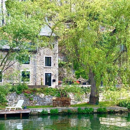 Pieds Dans L'Eau Private Wellness Bordure De Meuse Villa Lustin Exterior foto